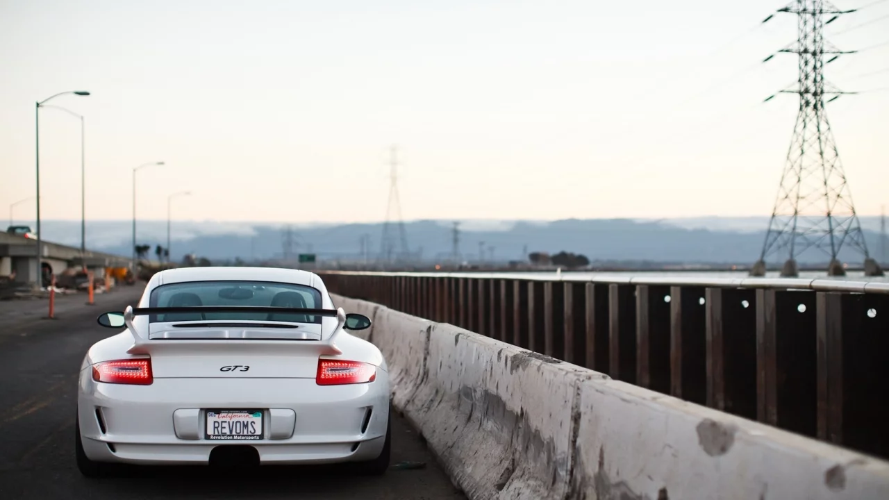 белый, sky, white, road, porsche, порше, gt3, гт3