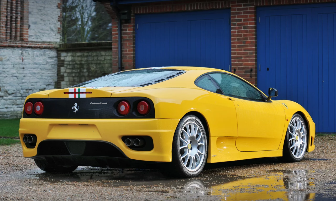 ferrari 360, challenge stradale, вид сзади, 360