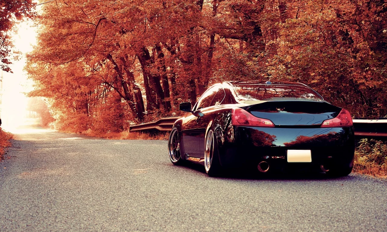 инфинити, background, g35, autumn, infiniti, осень