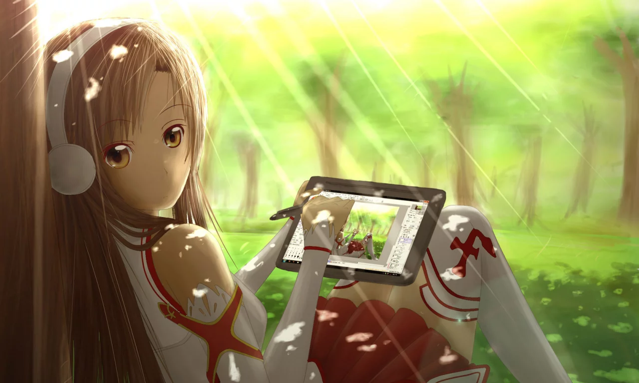 sword art online, yuuki asuna, девушка, аниме
