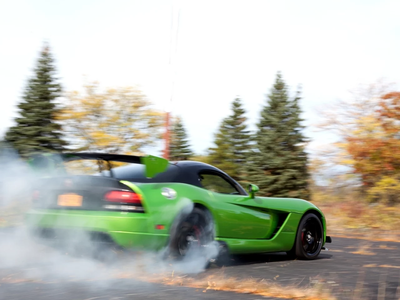 dodge, green, додж, smoke, viper, acr snakeskin edition