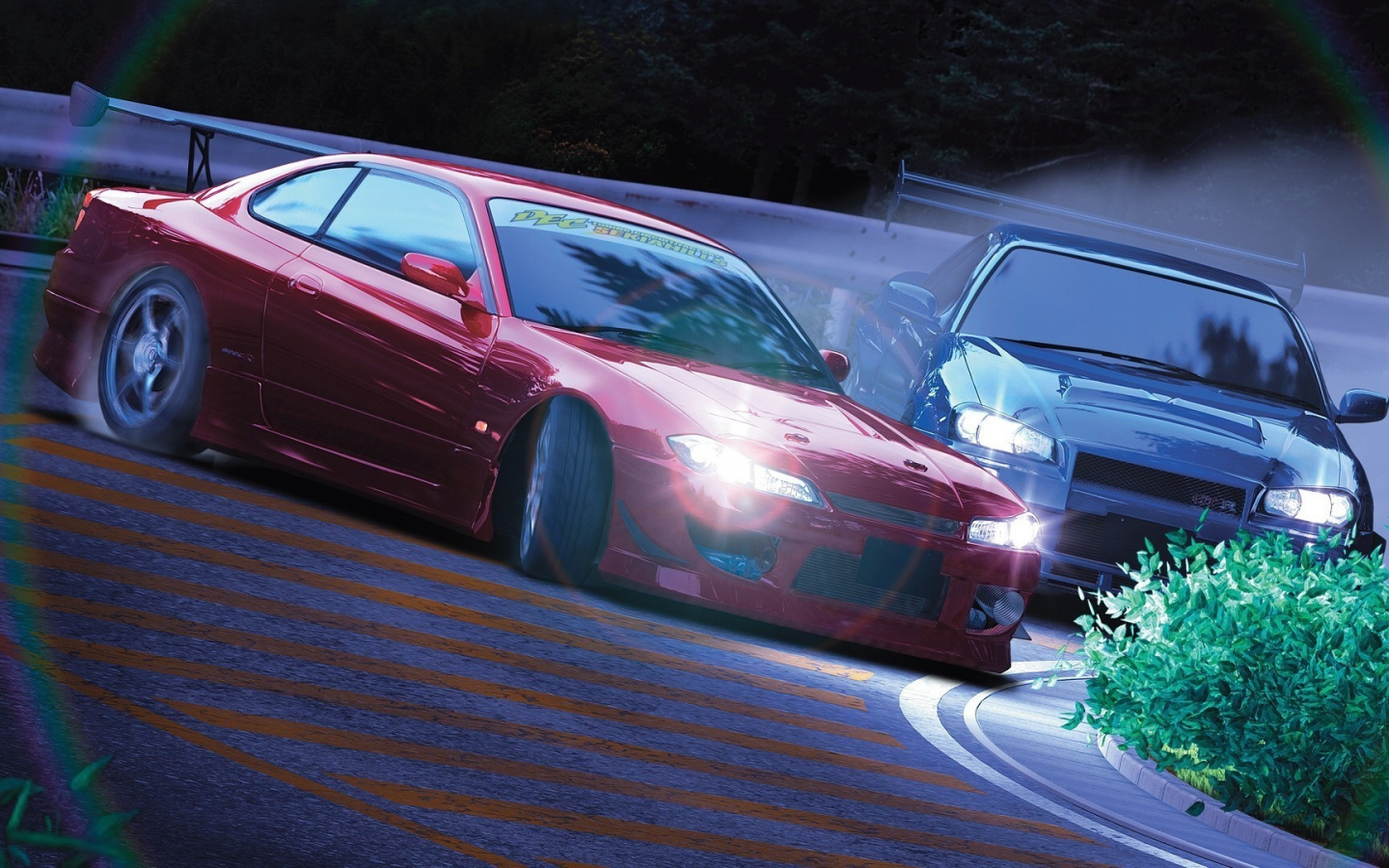 Картинка на рабочий стол wallpapers, japan, shift, anime, jdm, initial d,  drift, cars 1440 x 900