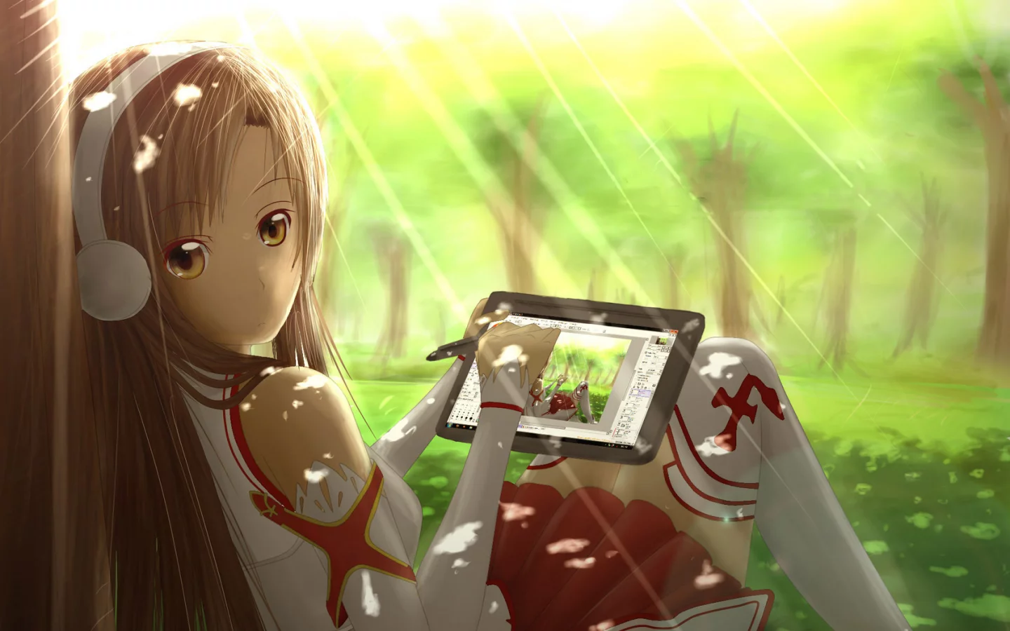 sword art online, yuuki asuna, девушка, аниме