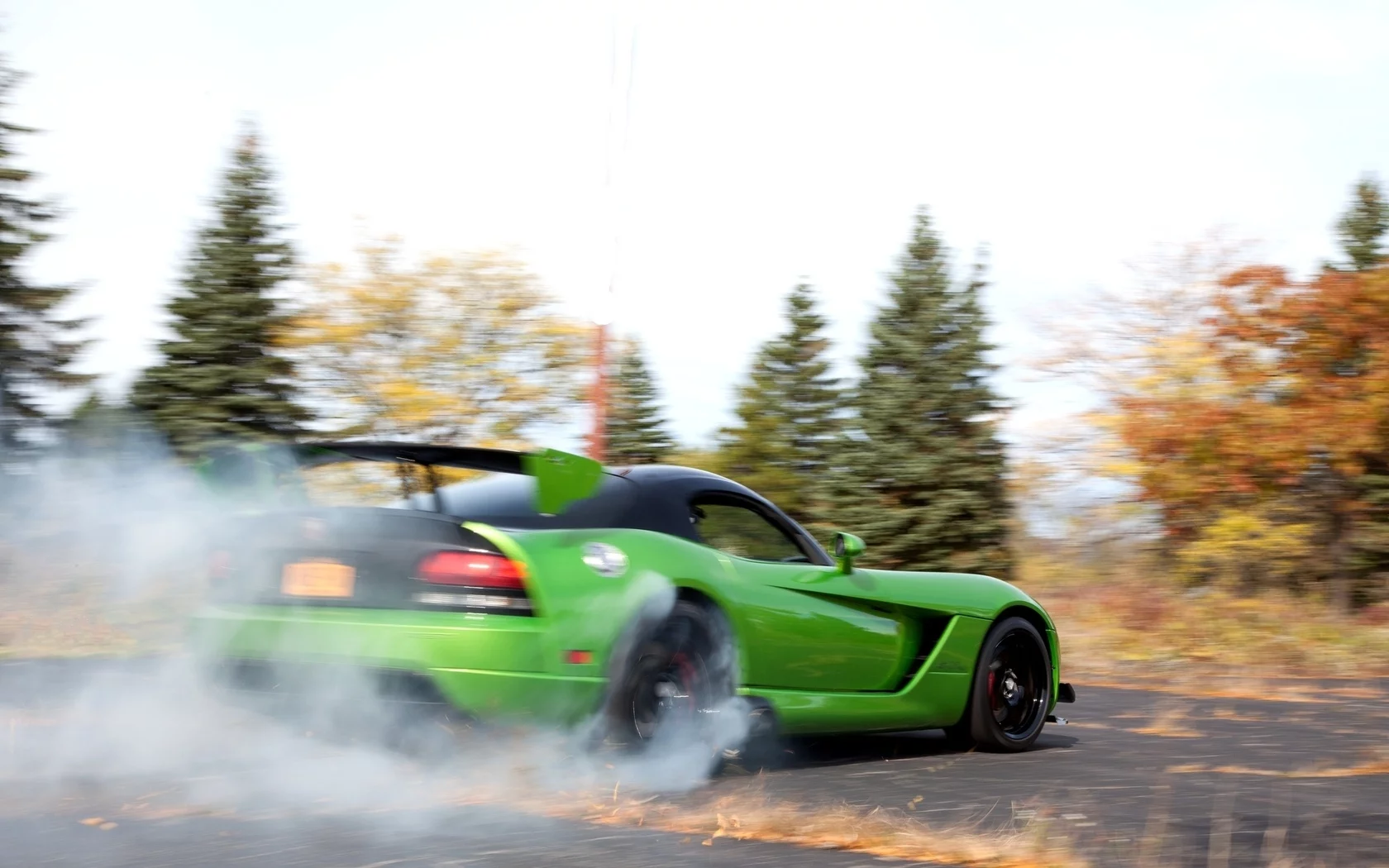 dodge, green, додж, smoke, viper, acr snakeskin edition