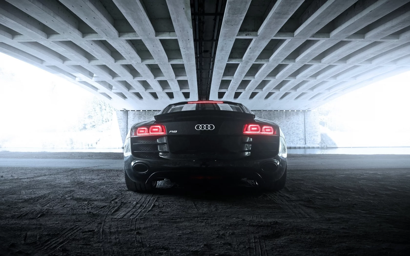 машины, r8, мост, авто, задок, audi