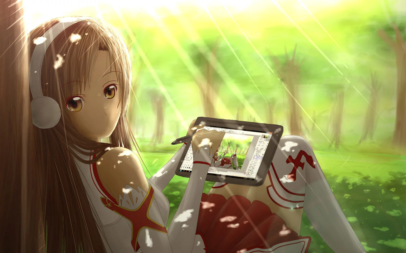 sword art online, yuuki asuna, девушка, аниме
