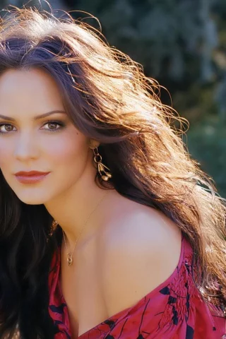 katharine mcphee, девушка, взгляд, шатенка