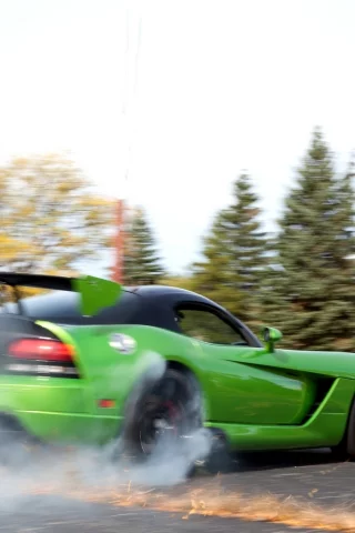 dodge, green, додж, smoke, viper, acr snakeskin edition