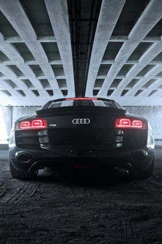 машины, r8, мост, авто, задок, audi