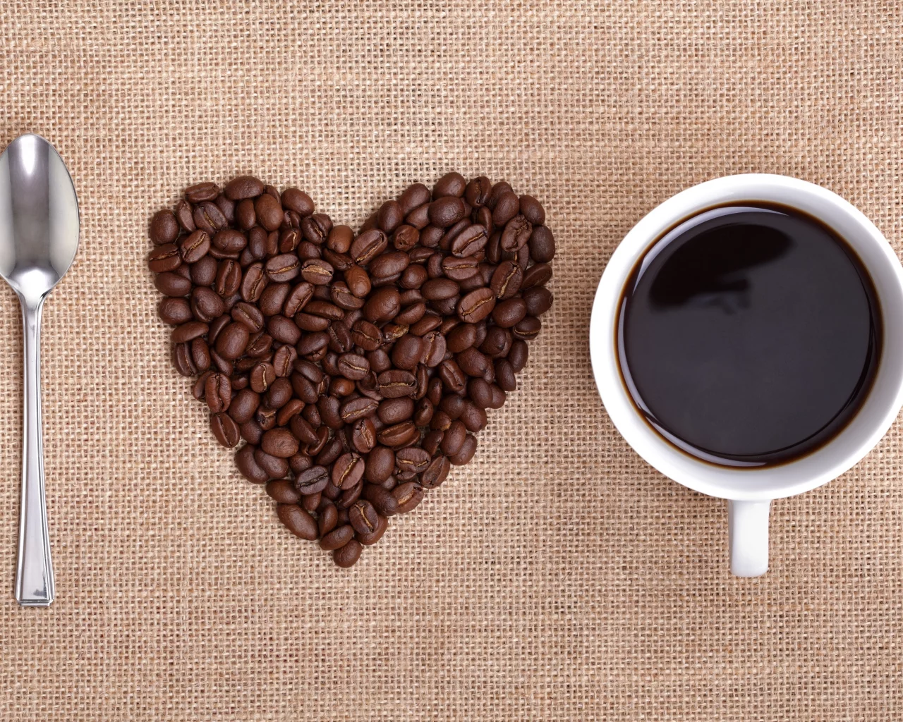 зерна, i love coffee, сердце, чашка, кофе