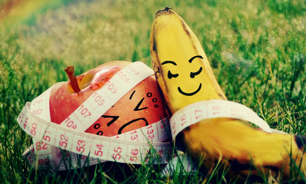 mood, apple, banana, fruits