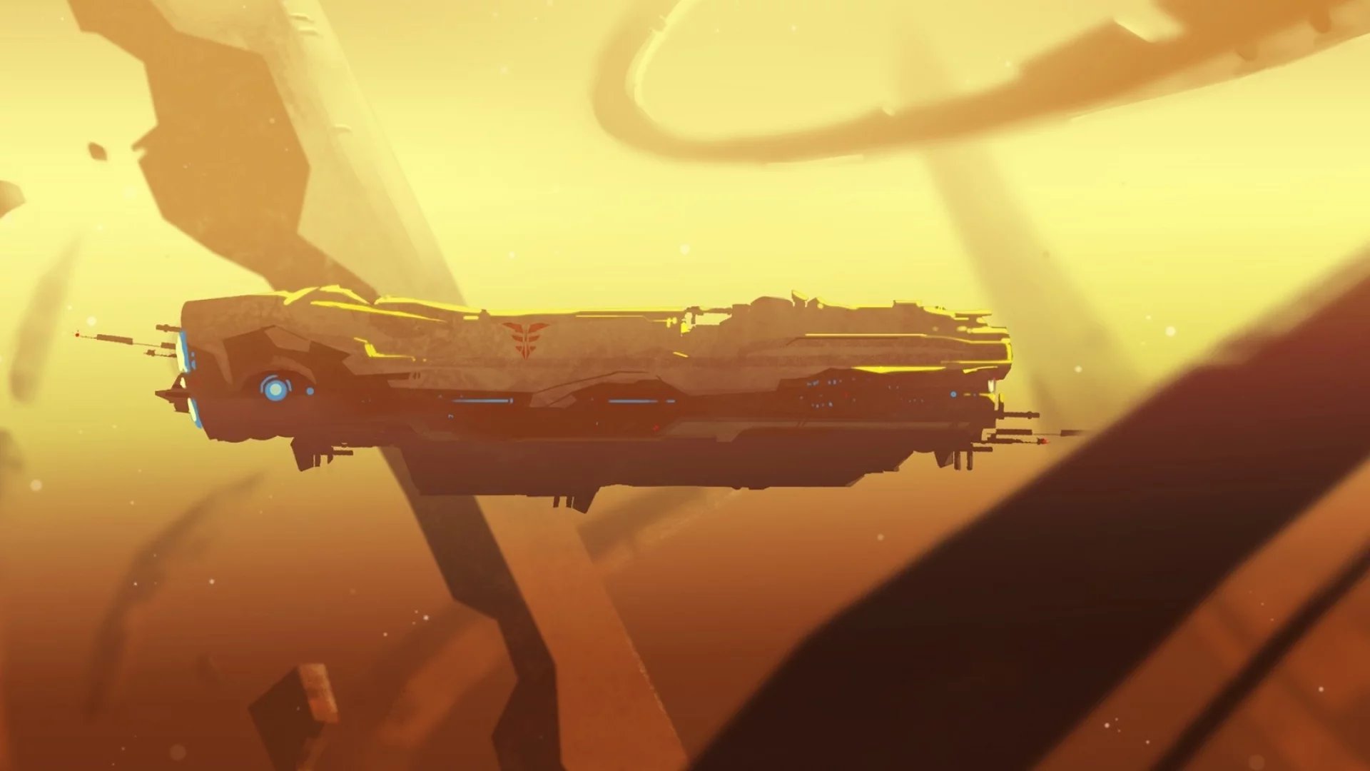 арт, корабль, игра, homeworld, космос