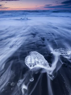 природа, исландия, берег, потоки, море