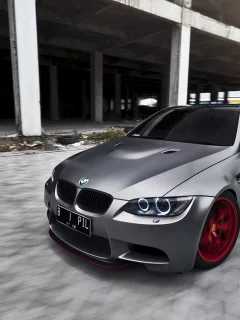 бмв, передок, тюнинг, серый, bbs, m3, bmw