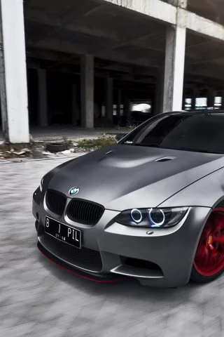 бмв, передок, тюнинг, серый, bbs, m3, bmw