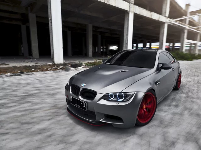 бмв, передок, тюнинг, серый, bbs, m3, bmw