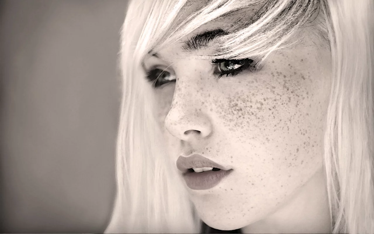 Devon Jade, женщин, лица, черных и белых, faces, black and white, women