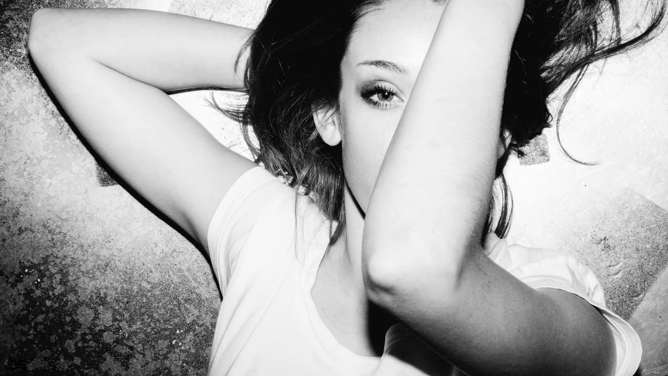 women, models, брюнетки, женщины, моделей, black and white, brunettes, черные и белые
