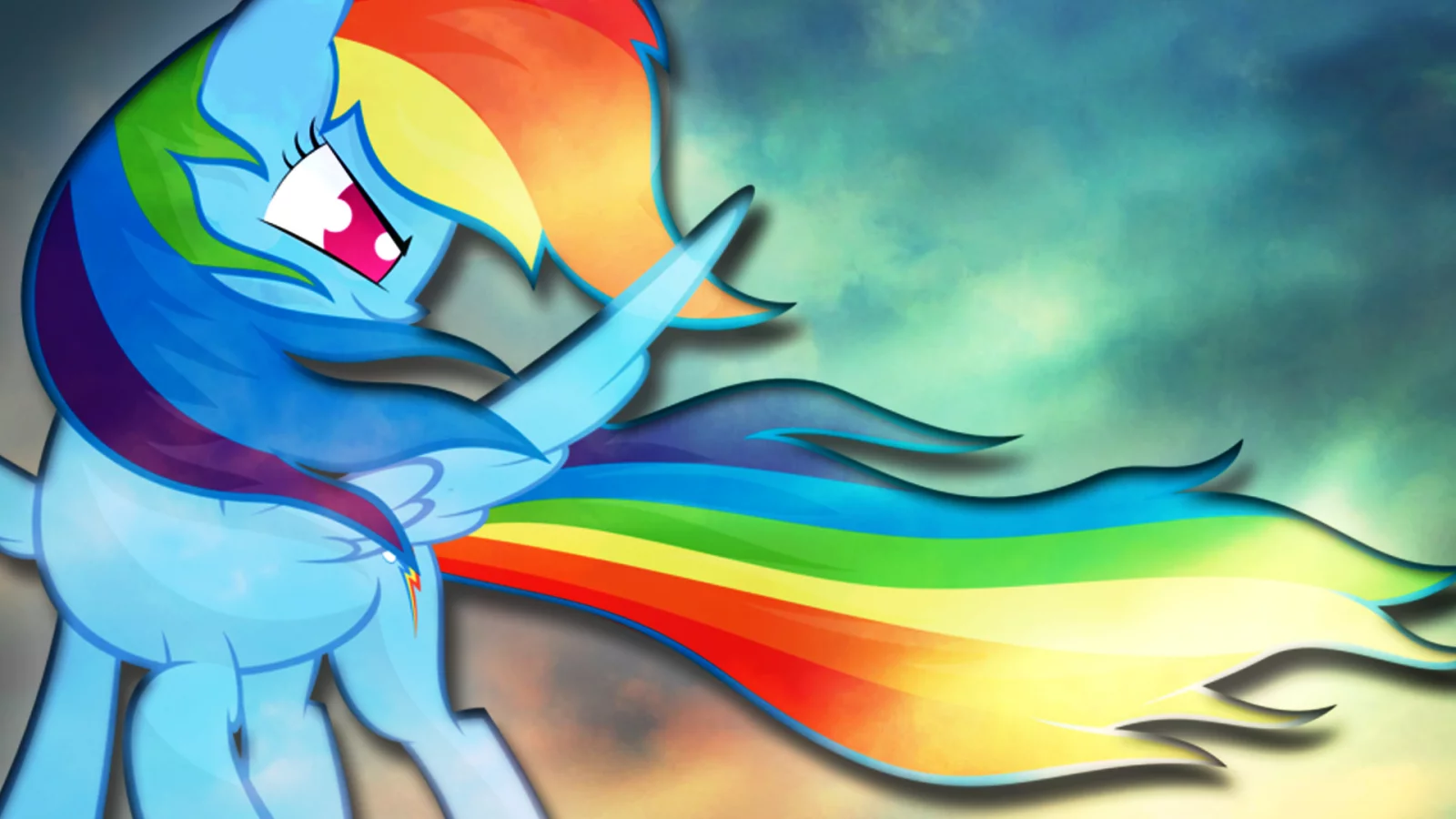 My Little Pony : Friendship Is Magic, dash, wind, ветер, тире, My Little Pony: Friendship is Magic, пони, Rainbow Dash, ponies