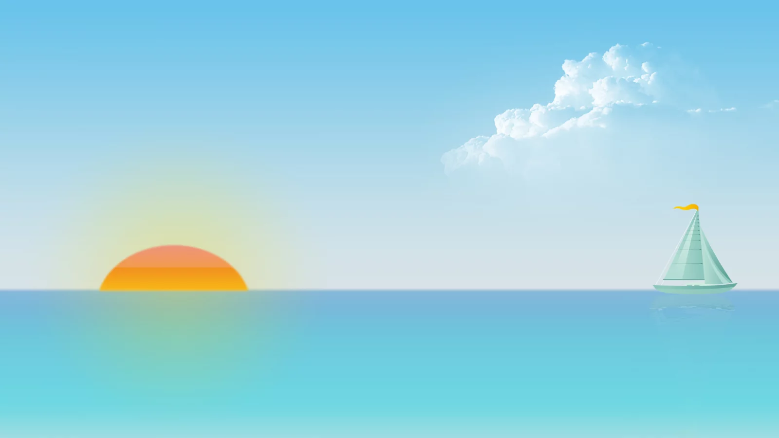 солнце, парусники, sea, Cloud, sailboats, Sun, white, белый, океан, море, минималистичный, minimalistic, ocean, просто, simple, жизнь, blue, синий, облака, life