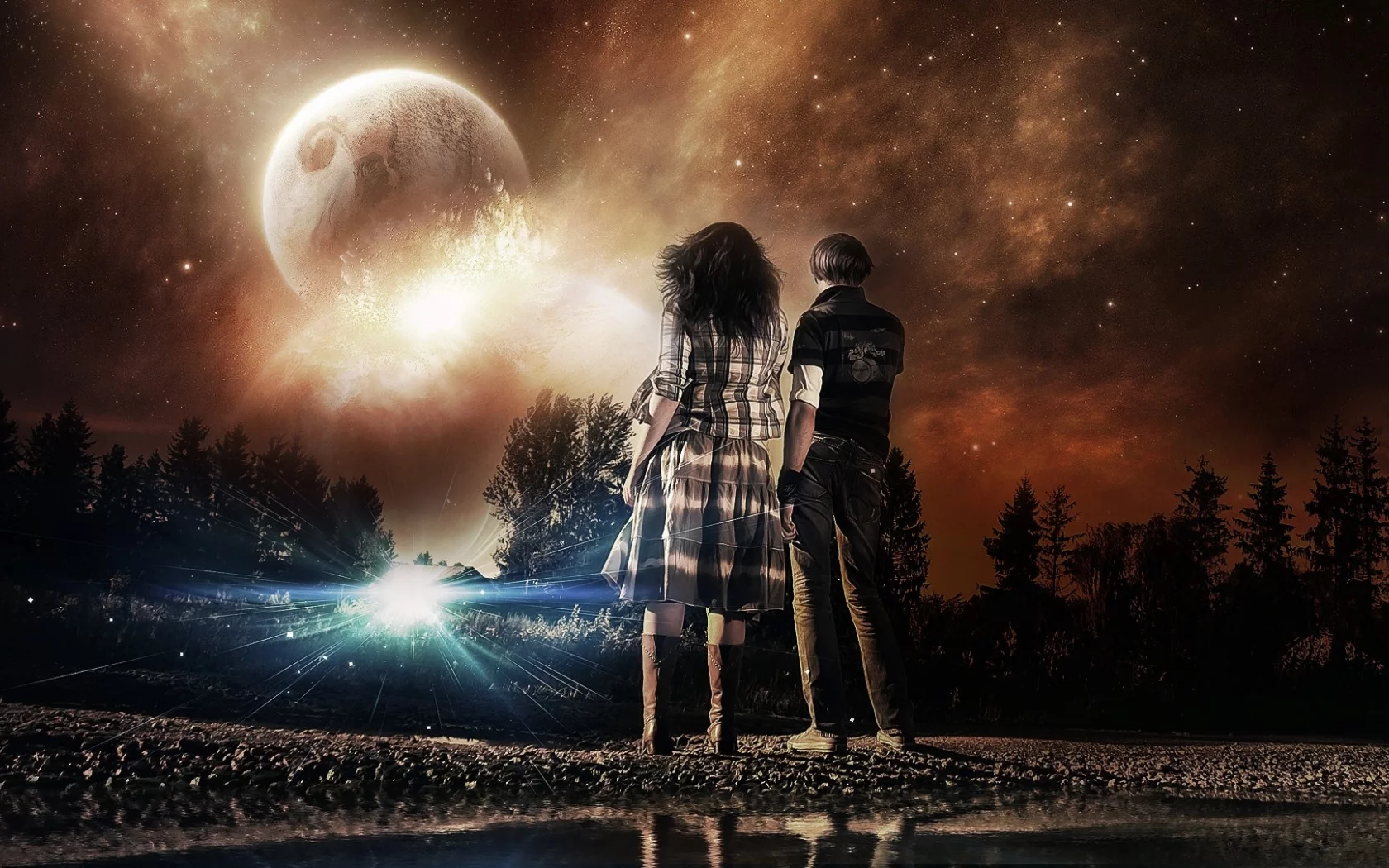 fantasy art, people, digital art, Skyfall, 