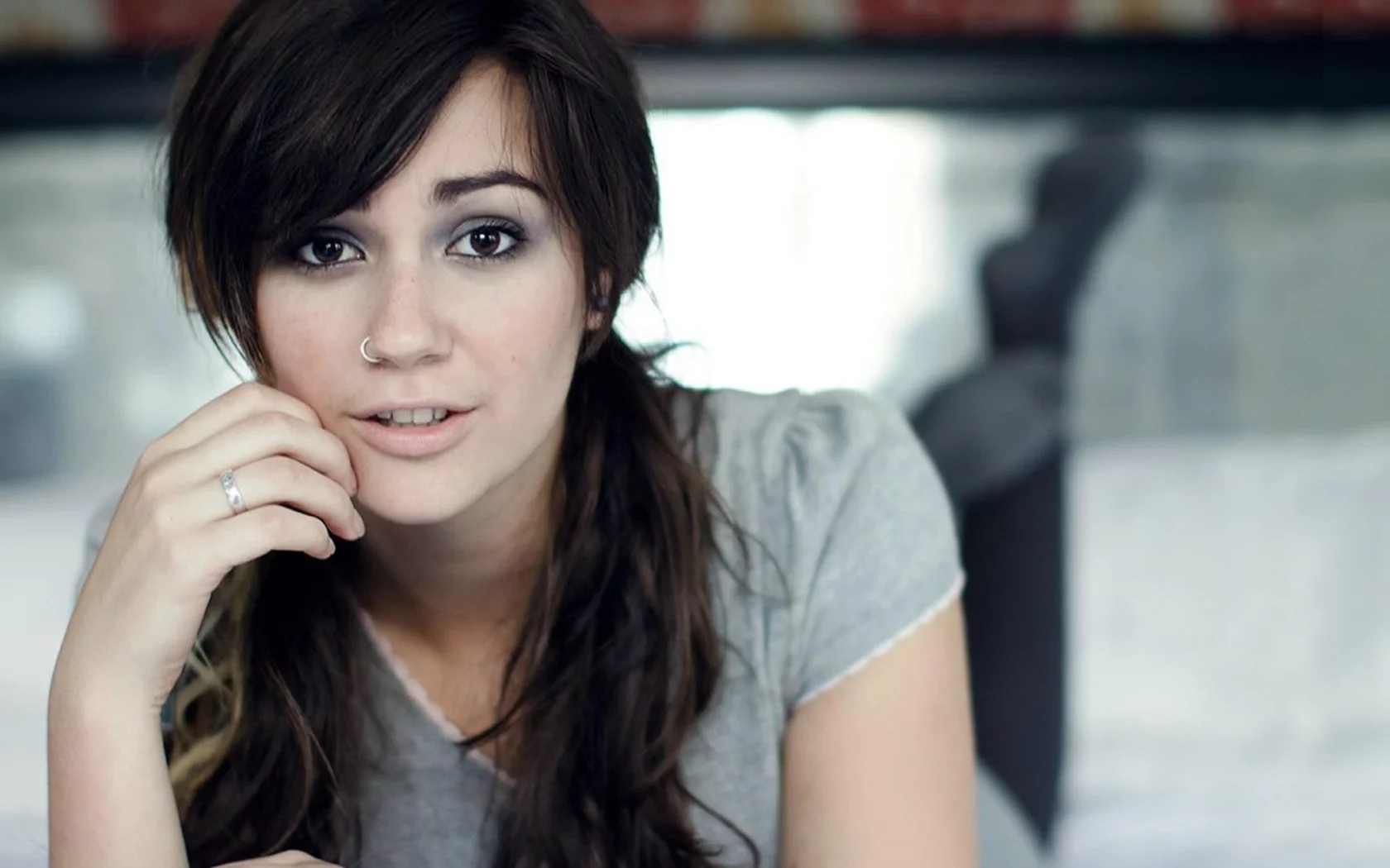 faces, brunettes, women, женщины, лица, Ally Tindsley, брюнетки