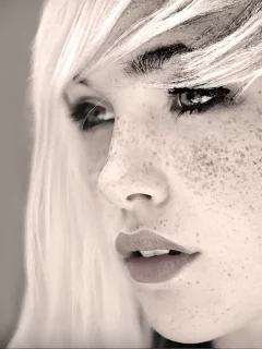 Devon Jade, женщин, лица, черных и белых, faces, black and white, women