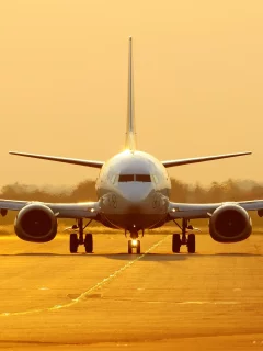 самолетов, airplanes, sunset, Boeing 737, закат