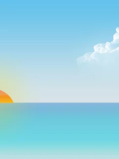 солнце, парусники, sea, Cloud, sailboats, Sun, white, белый, океан, море, минималистичный, minimalistic, ocean, просто, simple, жизнь, blue, синий, облака, life