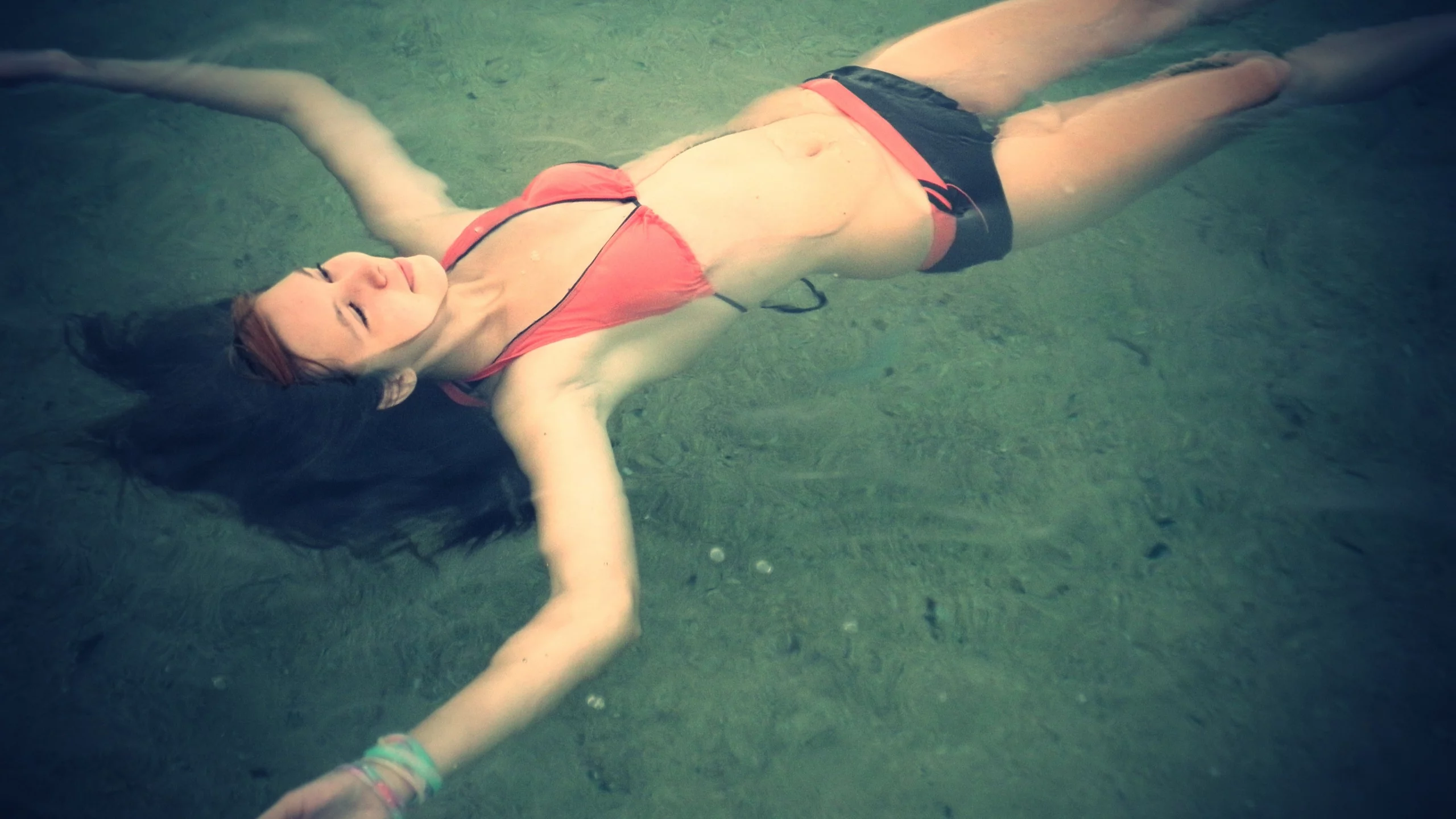 женщины, плавающие, floating, бикини, women, bikini