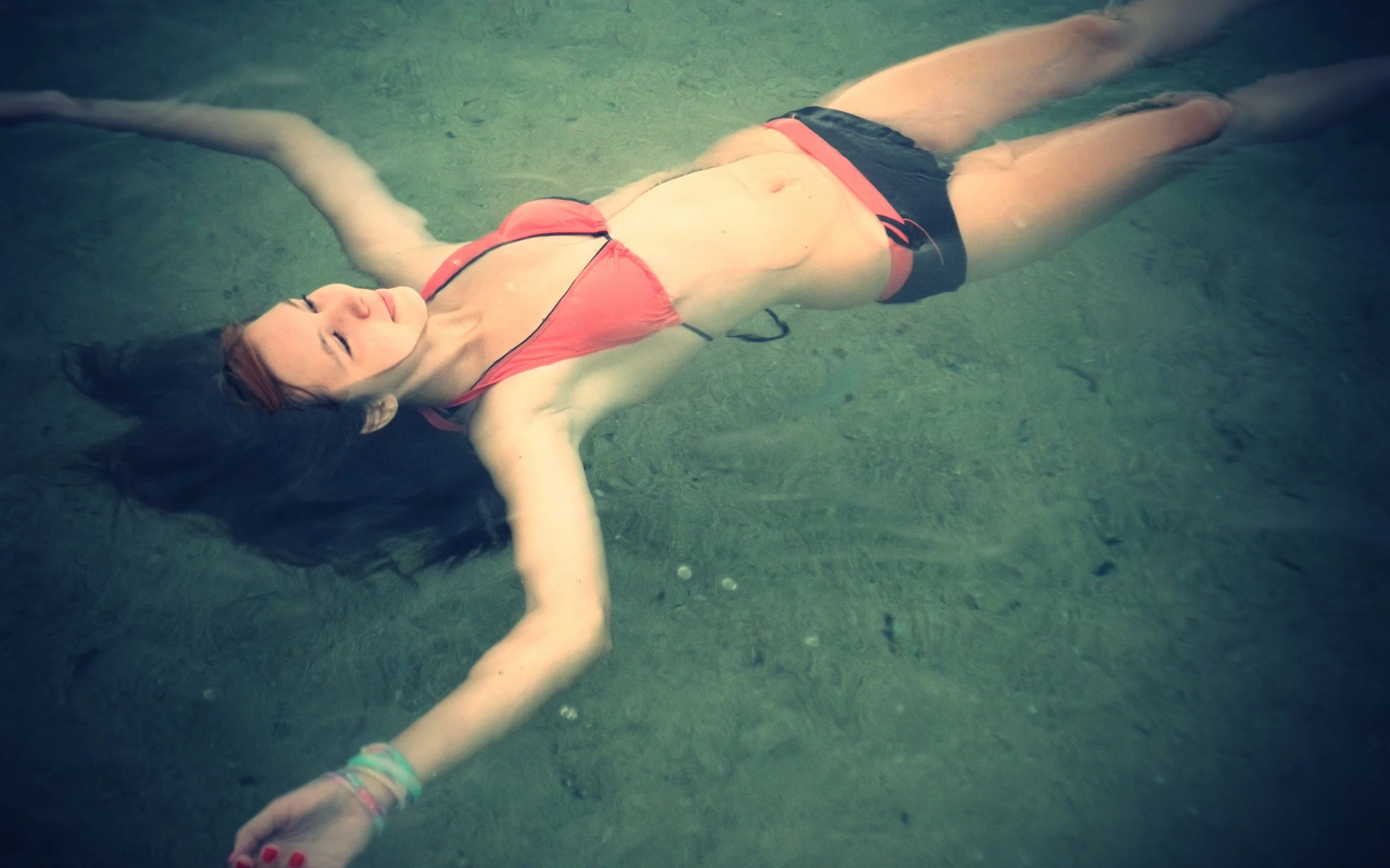 женщины, плавающие, floating, бикини, women, bikini