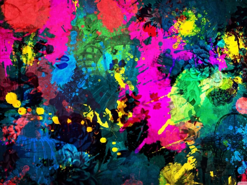 , paint splatter