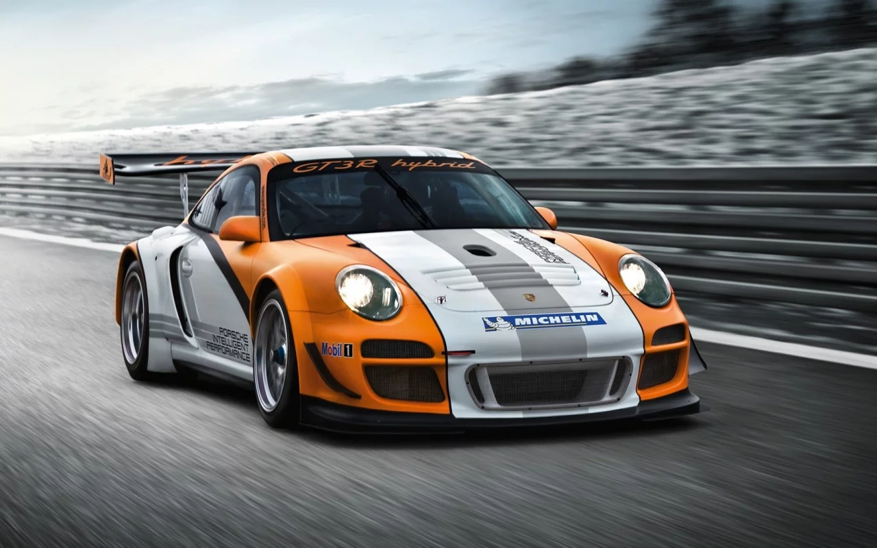 Hybrid, Porsche, gt3, гибридный