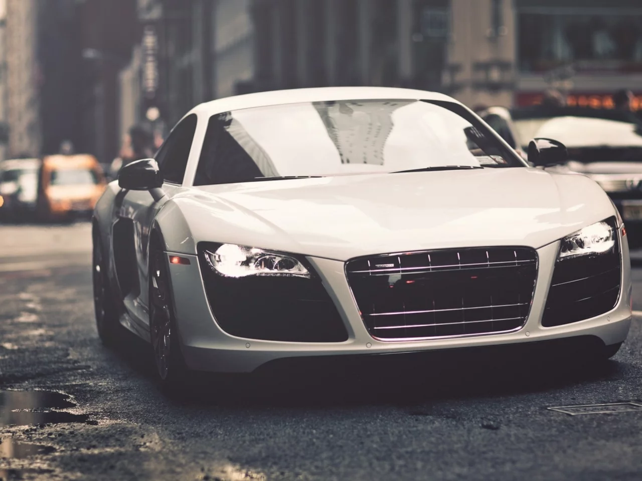 Audi R8, cars, urban, городские, автомобили