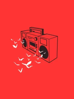 Бумбокс, музыка, Boombox, Минималистичный, minimalistic, radio, Recorder, диктофон, радио, music