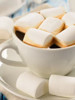 , cups, marshmallow