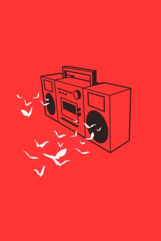 Бумбокс, музыка, Boombox, Минималистичный, minimalistic, radio, Recorder, диктофон, радио, music