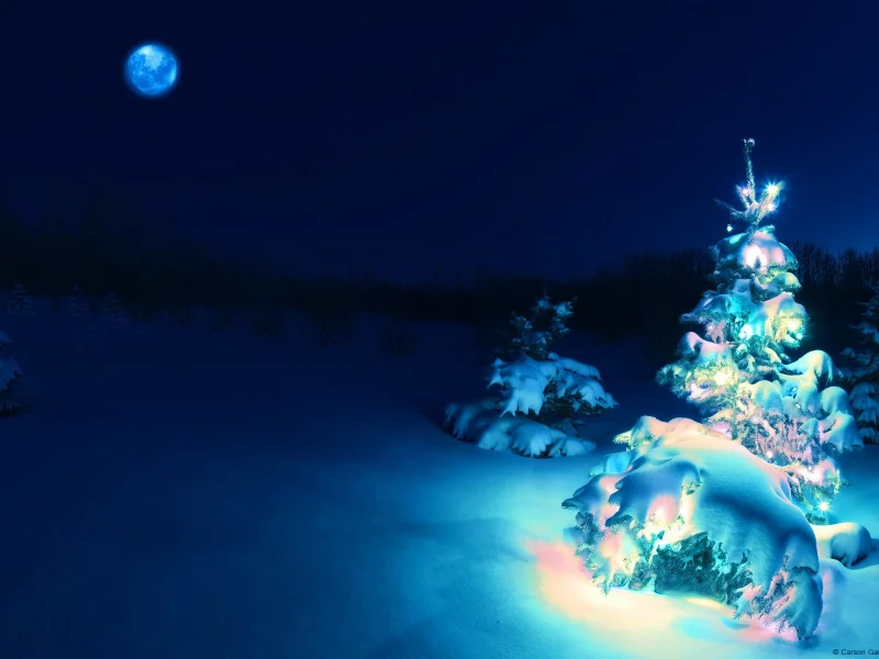 snow, Moon, 