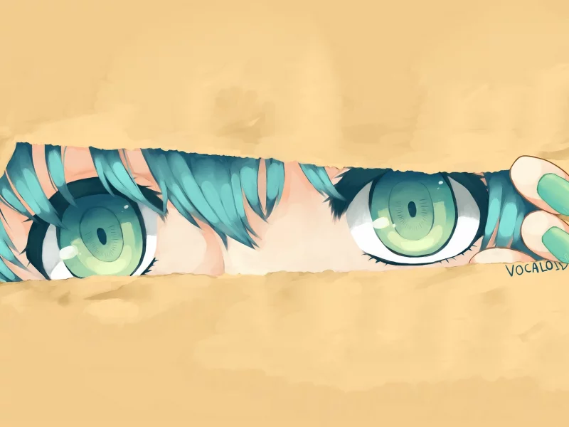 anime girls, лак для ногтей, синие волосы, text, torn paper, nail polish, текст, Hatsune Miku, aqua eyes, blue hair, аниме девушки, Vocaloid, глаза цвета морской волны, рваной бумаги