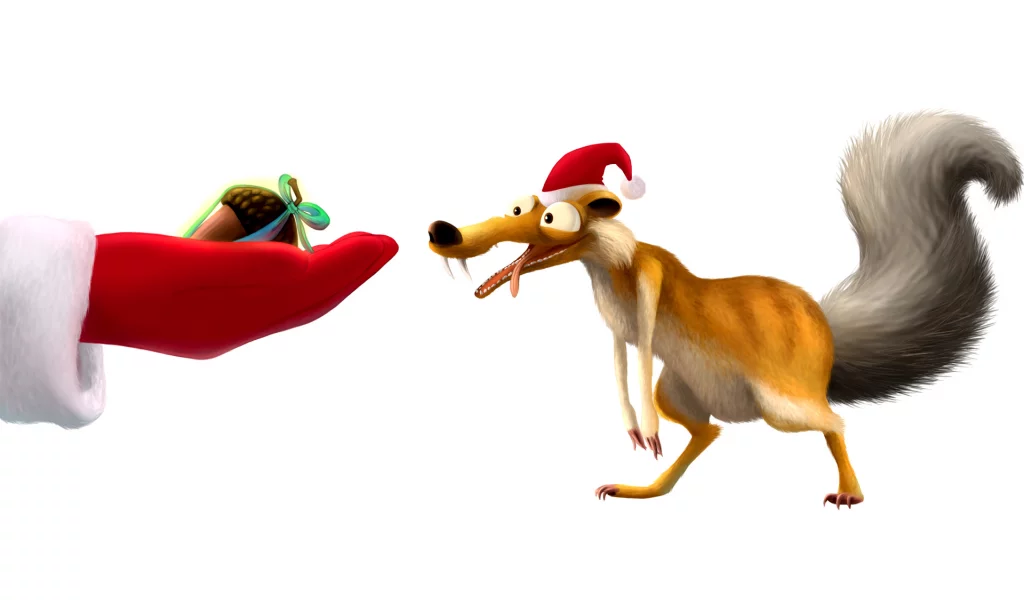 орех, scrat, Ледниковый период, белый фон, ice age, белка