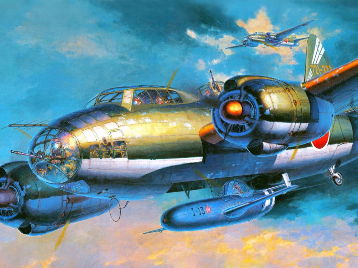  бомбардировщик, yokosuka, g4m, mxy7, бетти, ohka, Mitsubishi