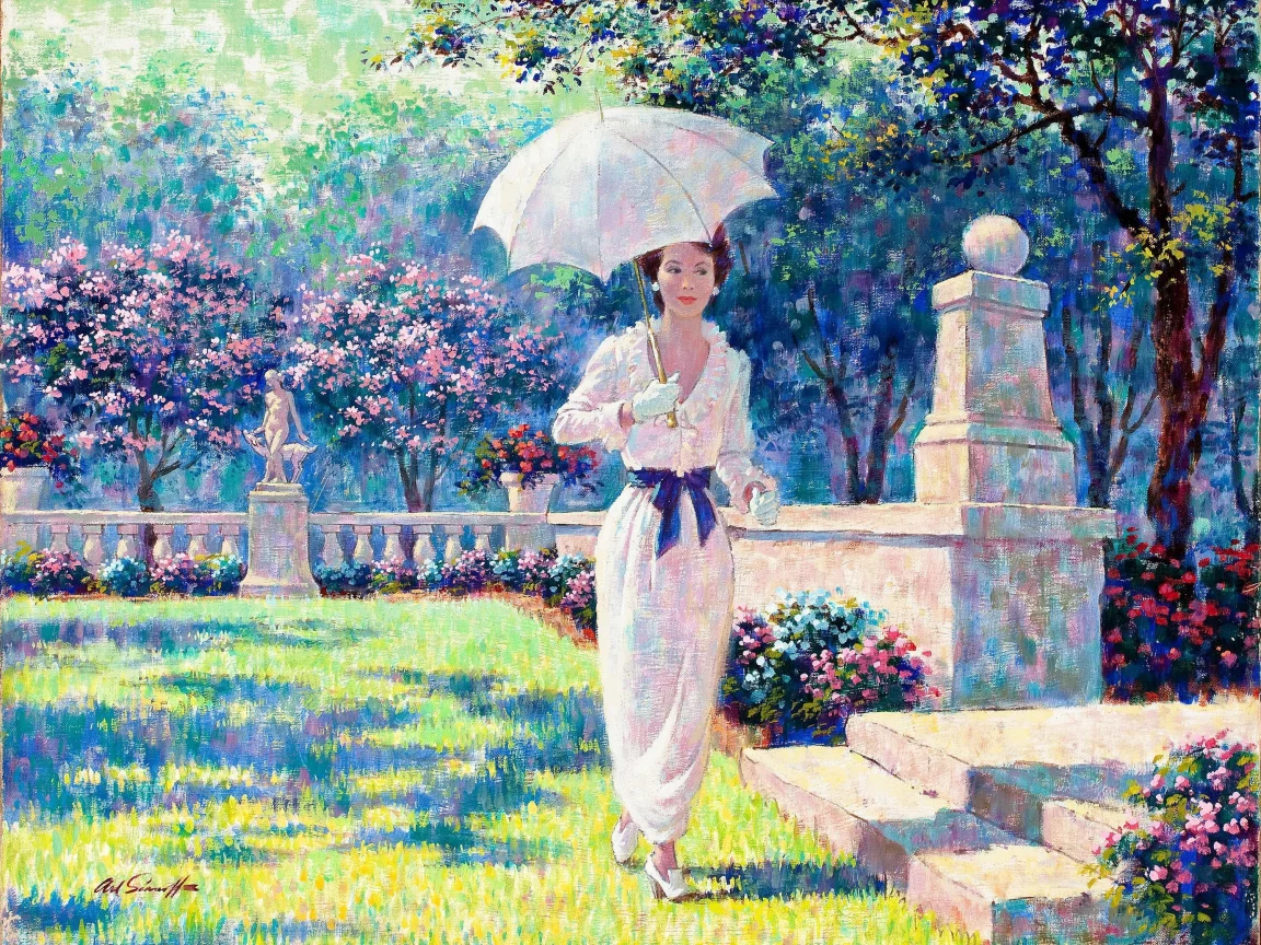Arthur saron sarnoff, женщина, spring rhapsody, весенняя рапсодия