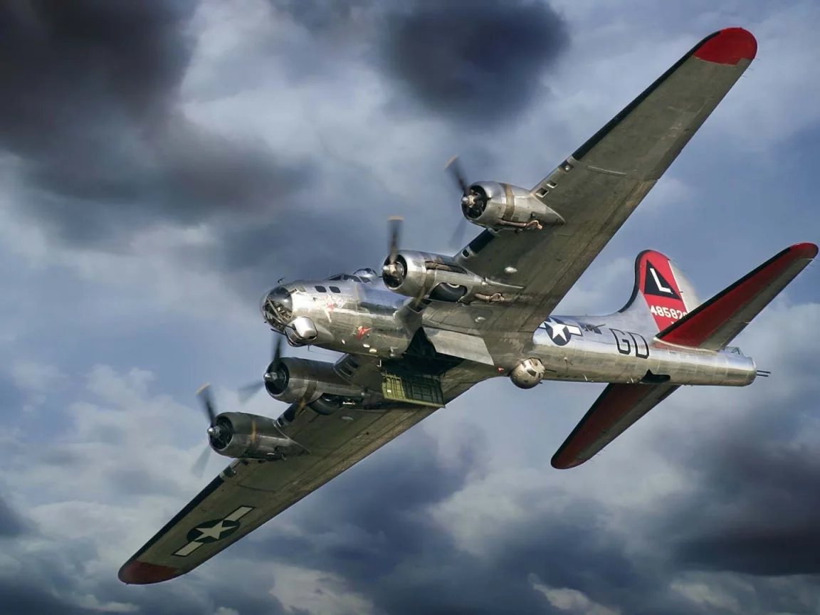 flying fortress, крепость, боинг, Самолет, летающая, b-17
