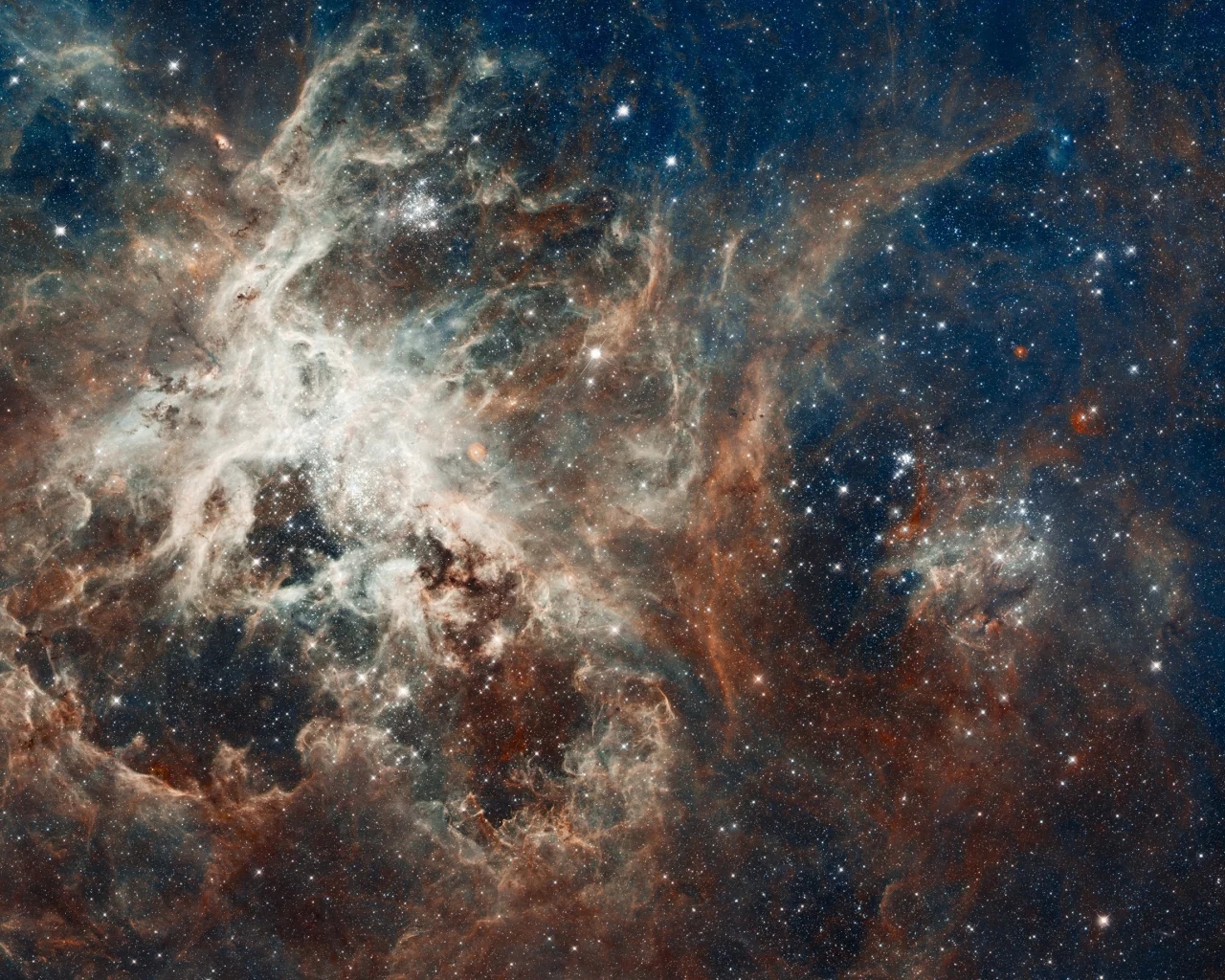 туманность, Ngc 2070, золотая рыба, созвездие, тарантул