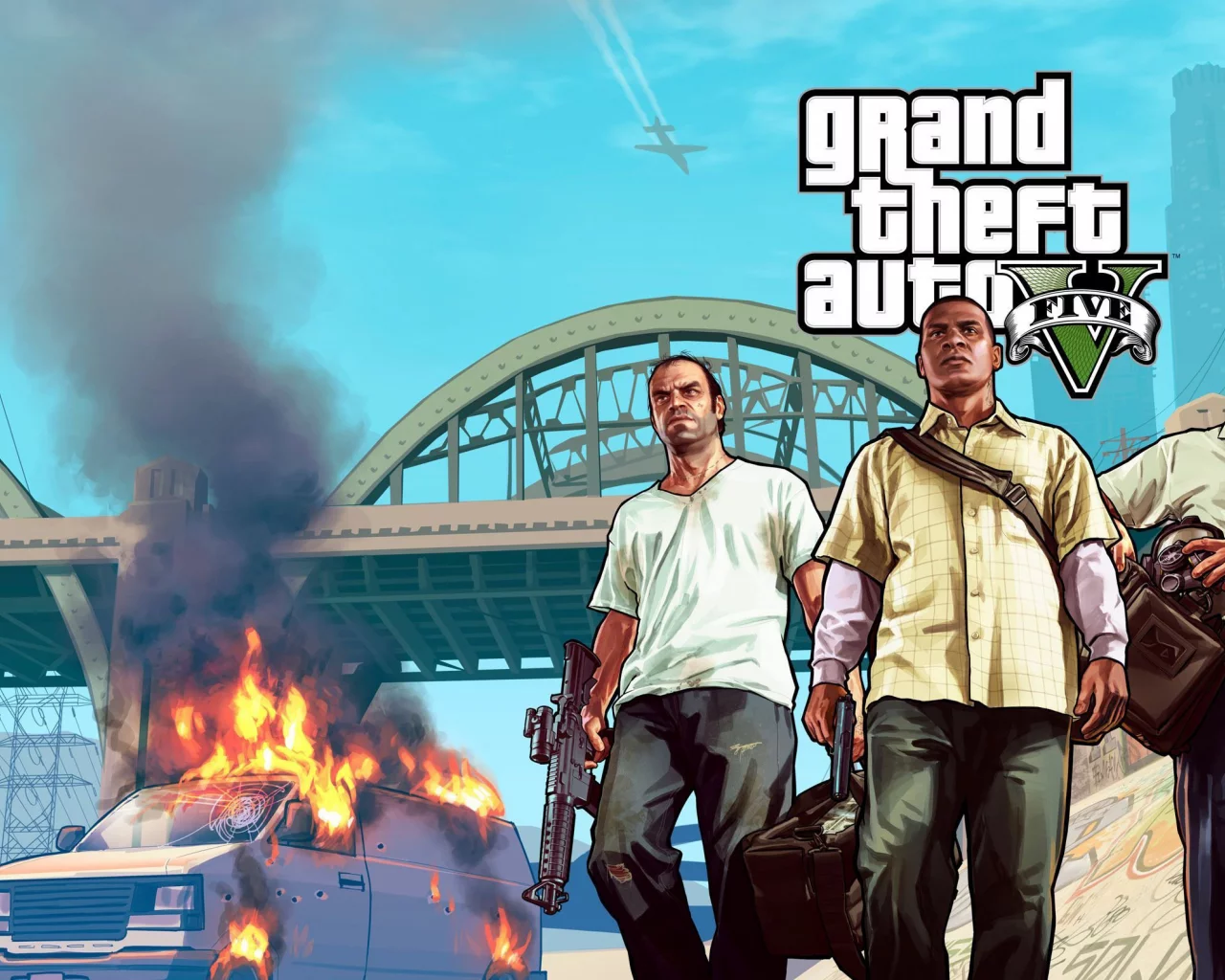 michael, бандиты, Grand theft auto v, trevor, лос сантос, gta5, franklin