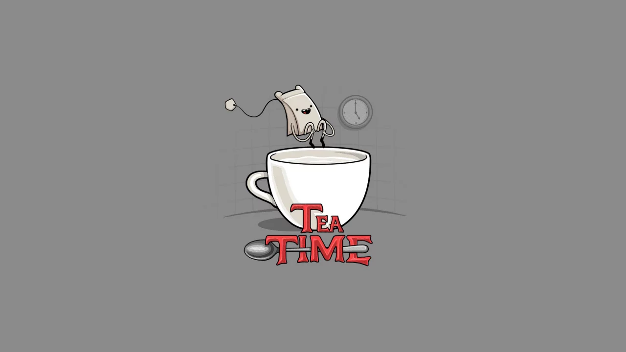 Adventure time, пародия, пакетик, tea time