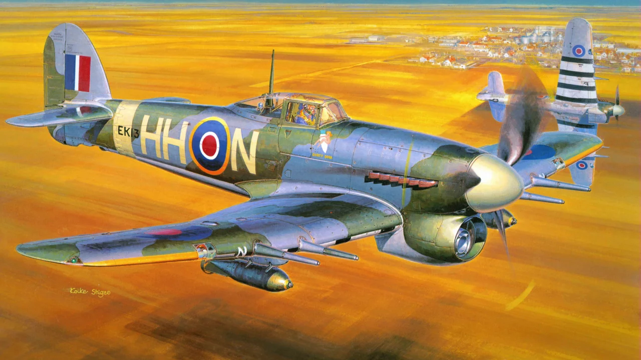 хоукер тайфун, британский, Самолет, mk ib, hawker typhoon