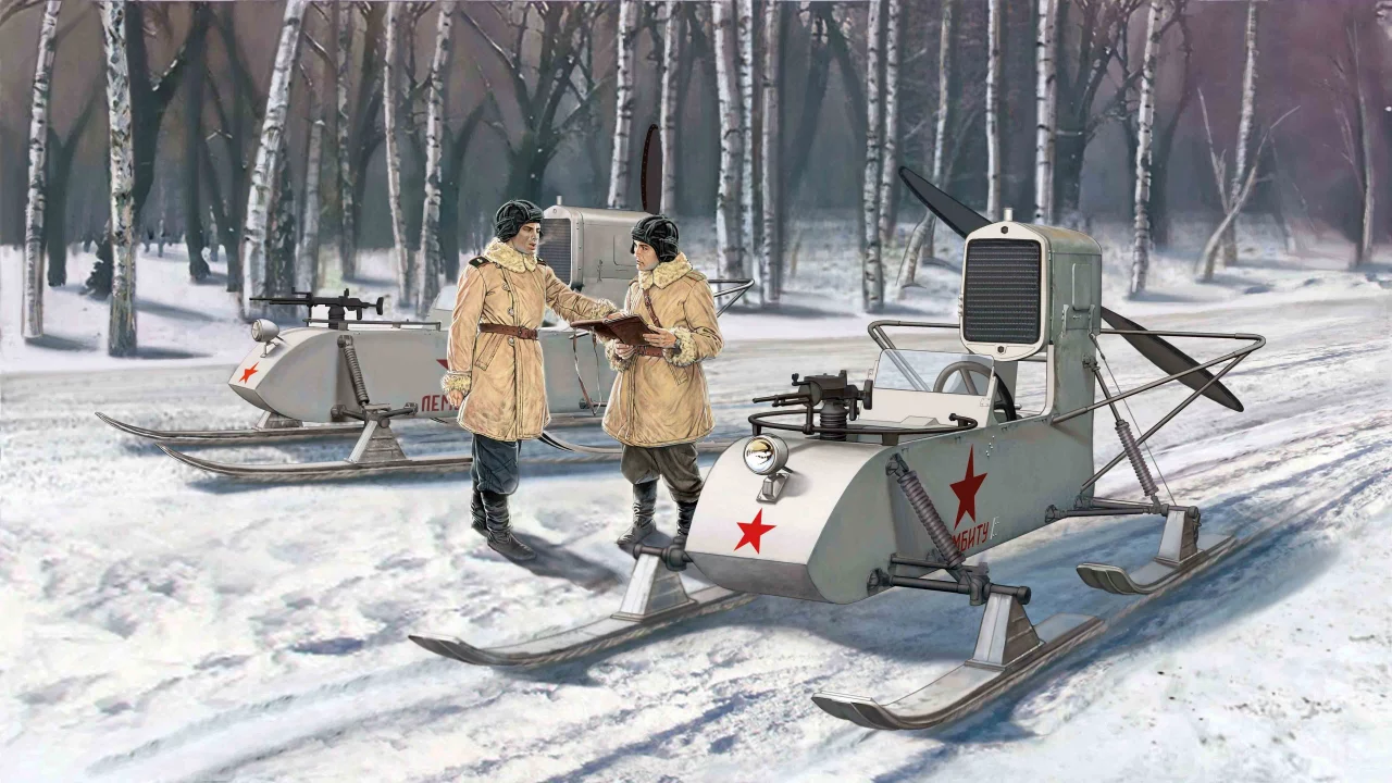 Советские, самоходные, которые, рф-8 газ-98, аэросани