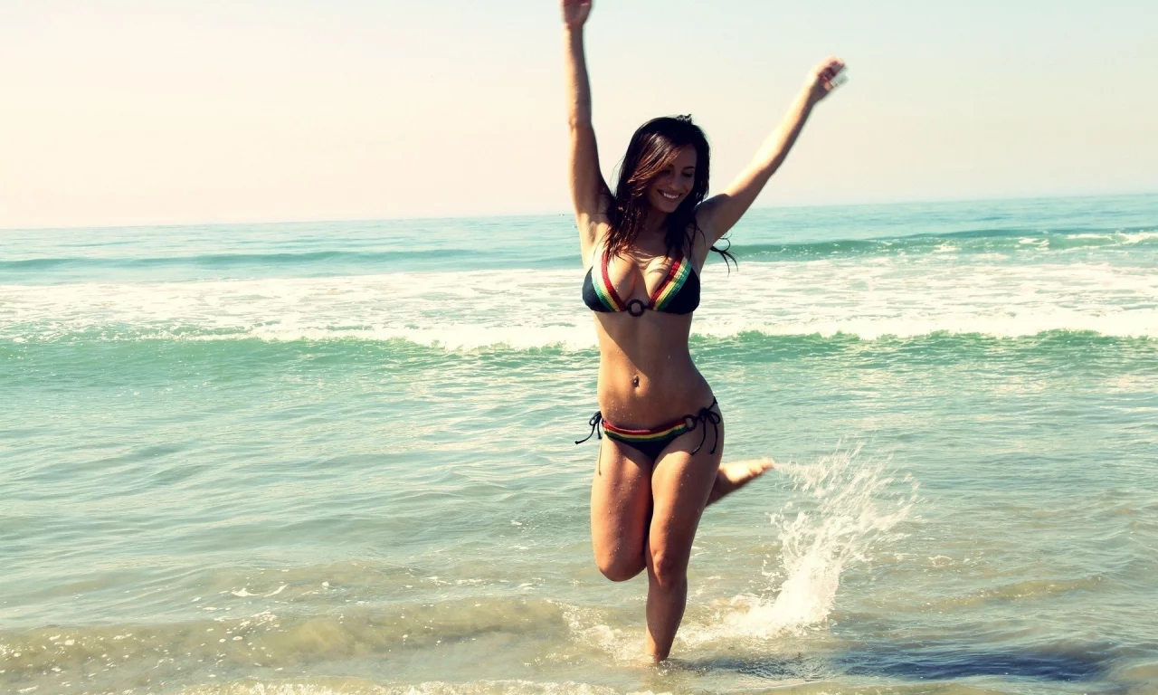 bikini, модели, женщины, бикини, пляж, море, women, beach, models, sea