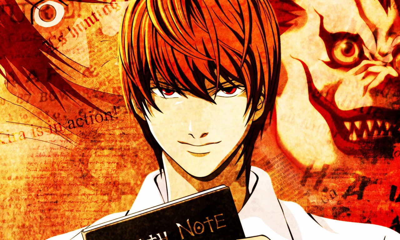 Death note, тетрадь смерти, аниме, ягами лайт